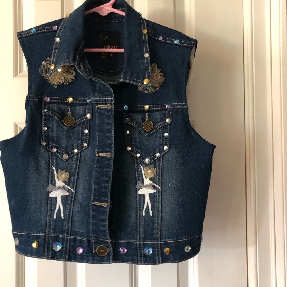 Vintage denim vest